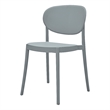 Midcentury Plastic Side Chair in Gray (Set of 4)