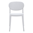 Midcentury Plastic Side Chair White Set of 4