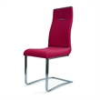 Dining Chair White Polyurethane Seat with Stainless Steel Base (Set of 2)