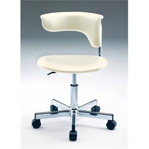white polyurethane office chair