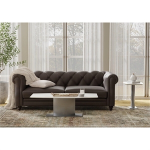 Coffee Table with White Marble TOP and Stainless Steel Base