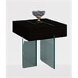 Wenge Espresso Finish Wood End Table with 19 mm Tampered Glass Base 22