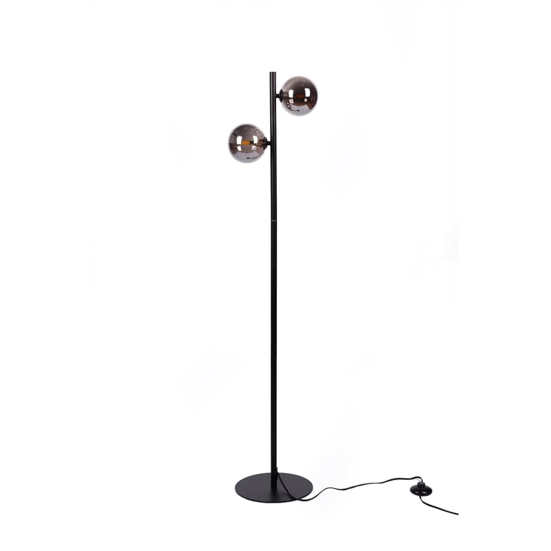Contemporary metal floor lamp black