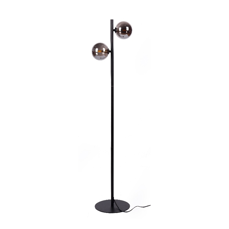 Contemporary metal floor lamp black