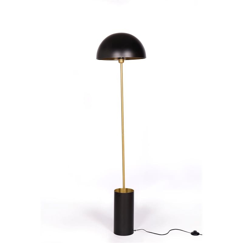 Contemporary Medal floor lamp Black