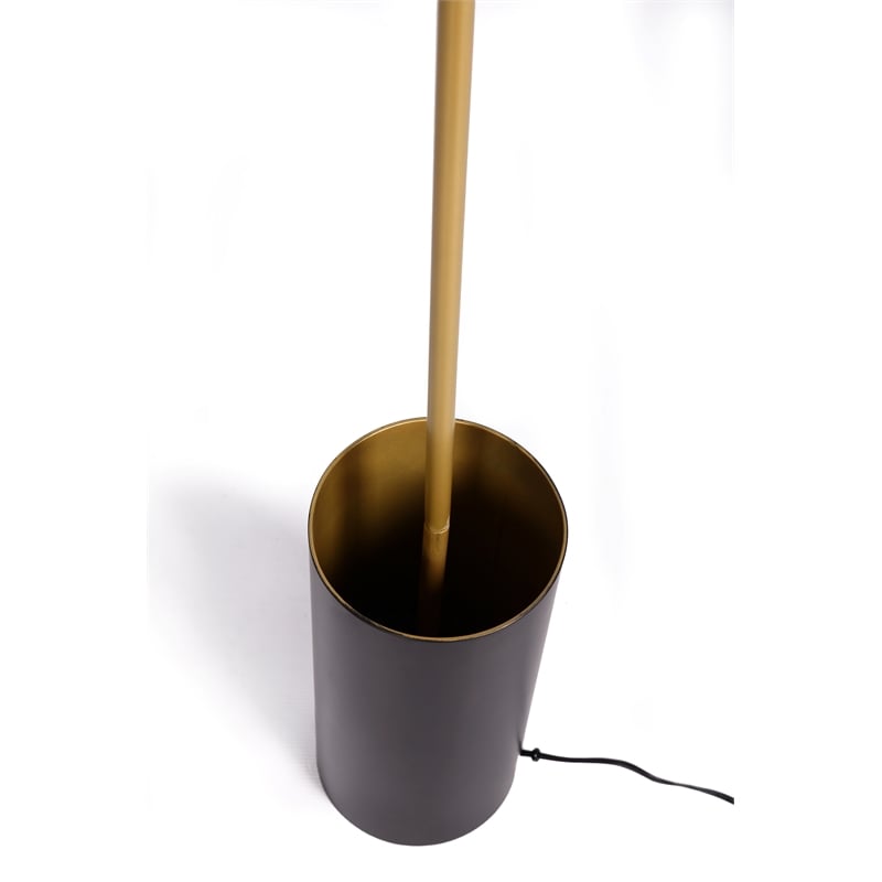 Contemporary Medal floor lamp Black