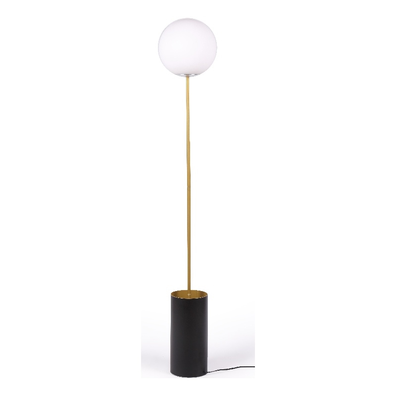 Contemporary Medal floor lamp Black