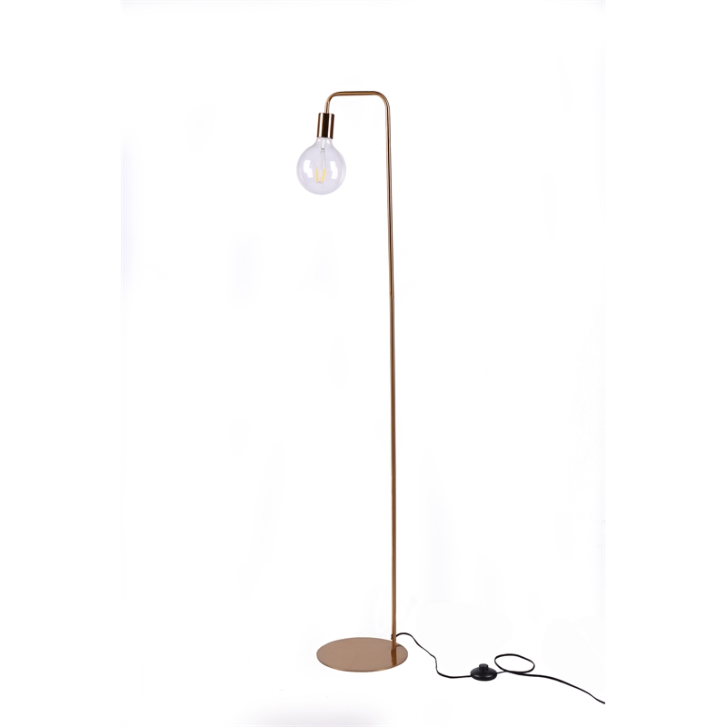 Contemporary metal floor lamp Gold