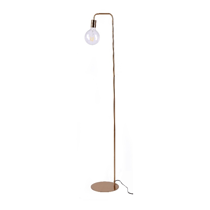 Contemporary metal floor lamp Gold