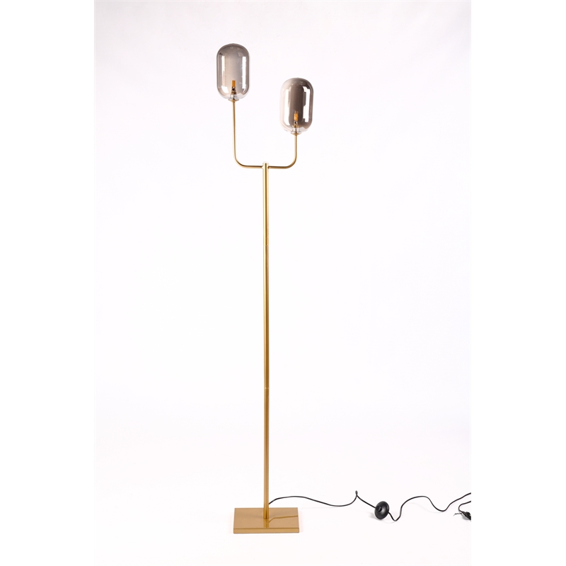Contemporary Metal floor lamp Gold