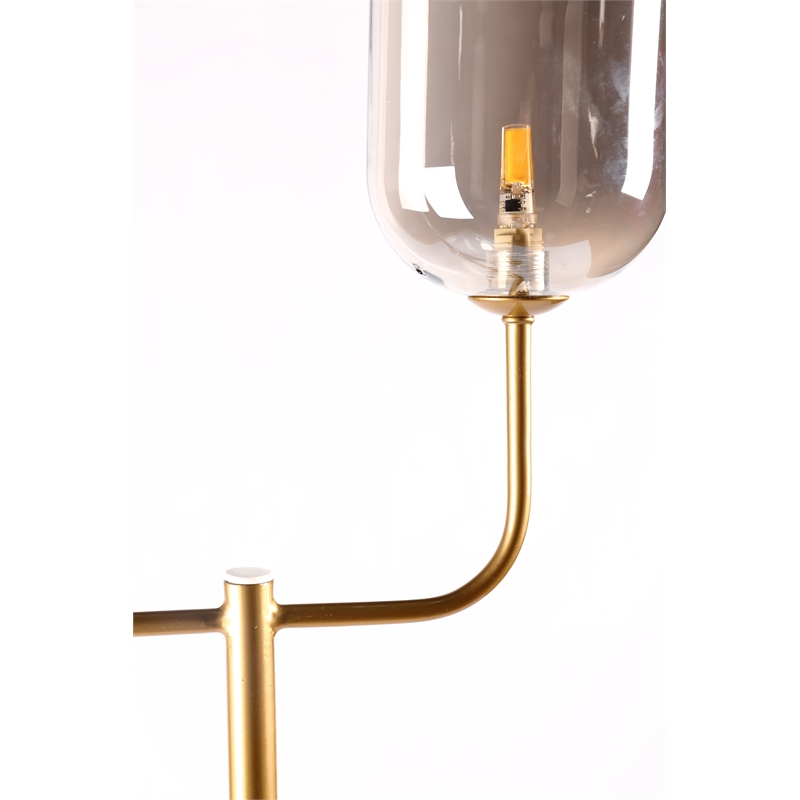 Contemporary Metal floor lamp Gold