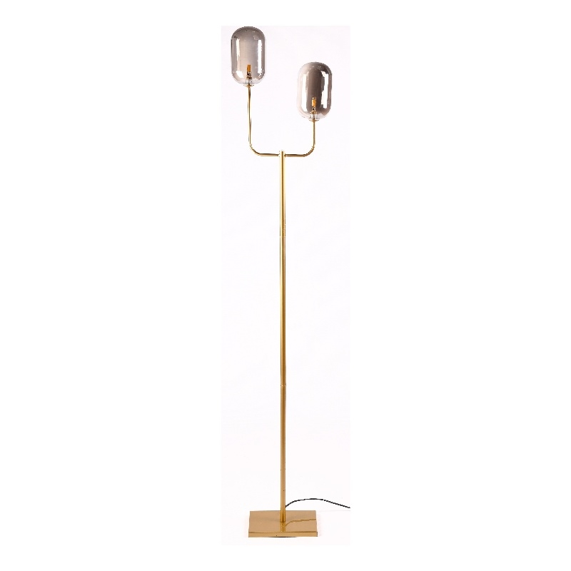 Contemporary Metal floor lamp Gold