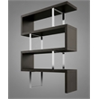Contemporary Wood Lacquer Display Shelf Wenge Espresso
