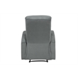 Contemporary Fabric Power Motor Recliner in Gray