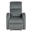 Contemporary Fabric Power Motor Recliner in Gray