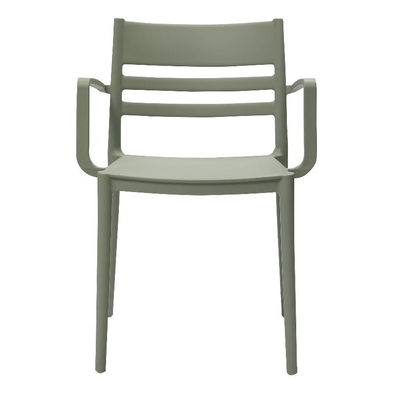 Midcentury Plastic Side Chair in Gray (Set of 4)