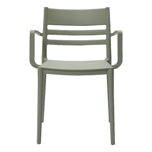 Midcentury Plastic Side Chair in Gray (Set of 4)