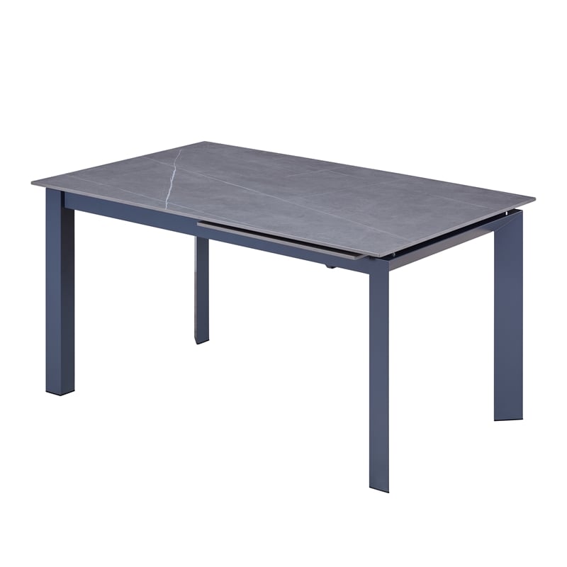 Expandable Matte Ceramic Top Dining Table 55