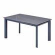 Expandable Matte Ceramic Top Dining Table 55