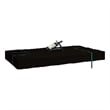 WOOD  WENGE COLOR COFFEE TABLE W/ 19mm TEMPERED GLASS BASE