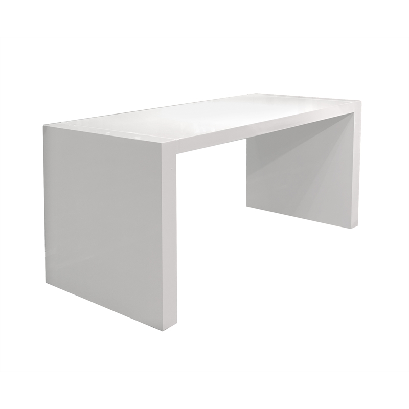 White Lacquer Computer Desk