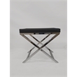 Black Chair with Chrome Base