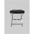 Black Chair with Chrome Base
