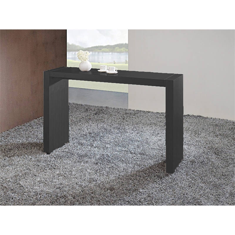 Wood MDF Bar Table with Oak Veneer in Wenge Color 40