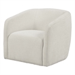 Creative Images International ELISSIDY Upholstered Fabric Club Chair in Beige