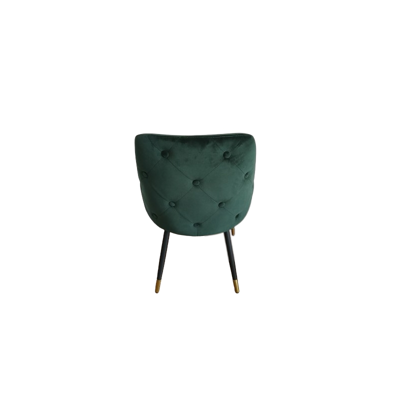 Creative Images International Velvet Dining Chairs in Green (Set of 2)
