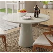 Creative Images International 42in Round White Dining Table