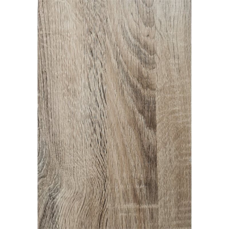 Creative Images International Sonoma Stainless Steel & Wood Dining Table in Oak