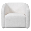 Creative Images International ELISSIDY Fabric Club Armchair in Off White
