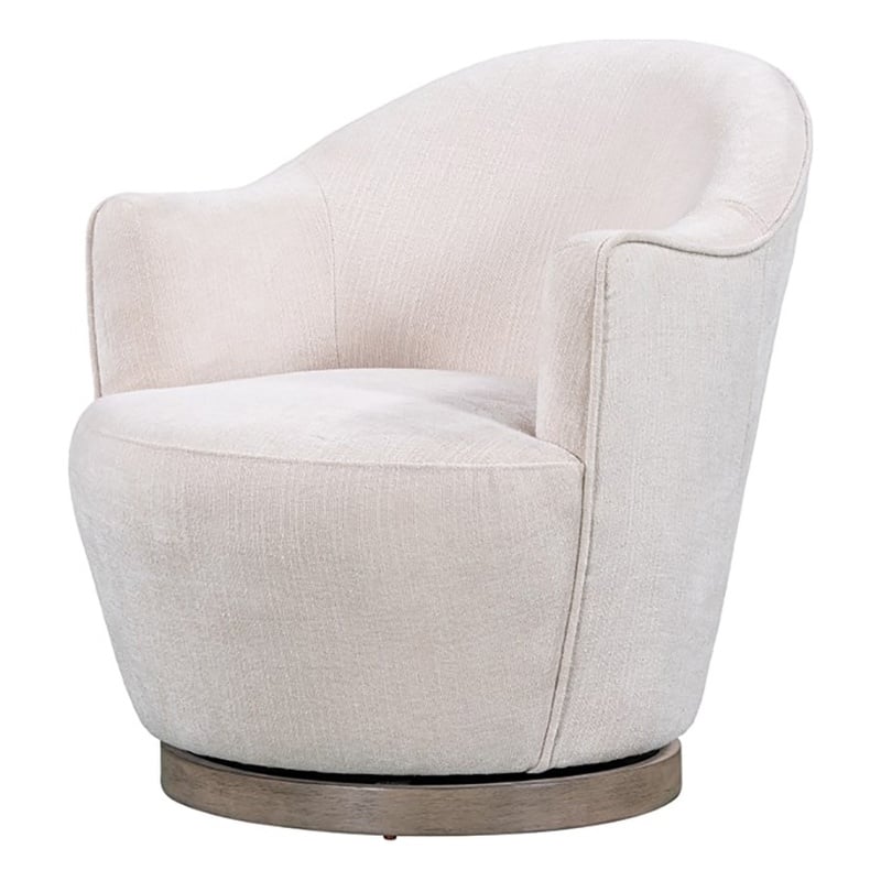 Creative Images International Ellisidy Fabric Accent Chair in Cream
