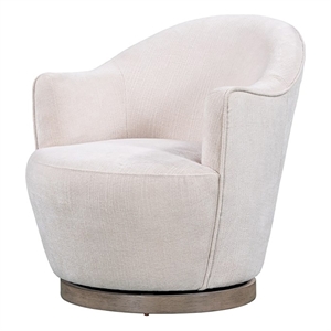 Creative Images International Ellisidy Fabric Accent Chair in Cream