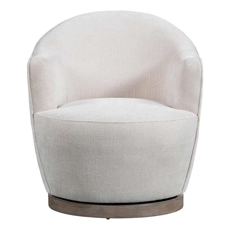 Creative Images International Ellisidy Fabric Accent Chair in Cream
