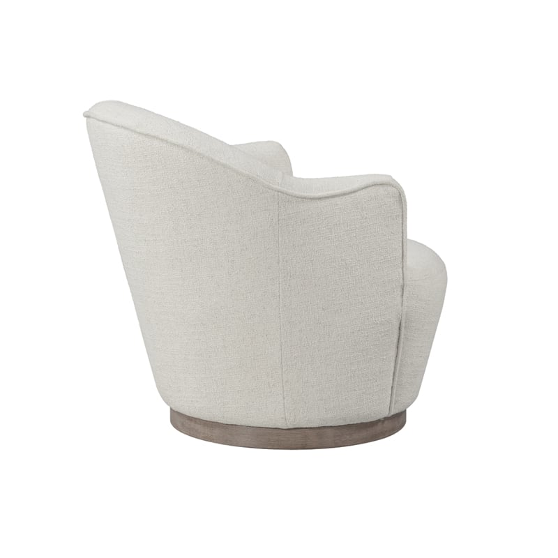 Creative Images International Ellisidy Fabric Accent Chair in Off White