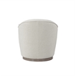 Creative Images International Ellisidy Fabric Accent Chair in Off White