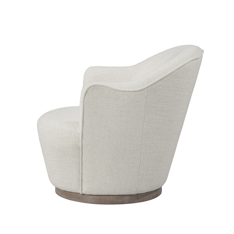 Creative Images International Ellisidy Fabric Accent Chair in Off White