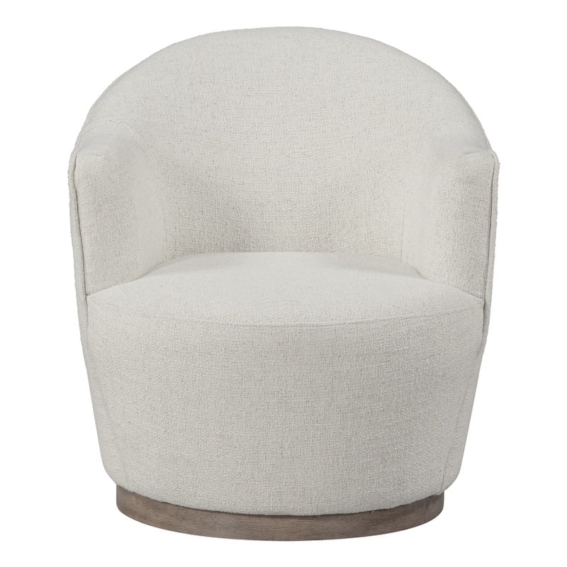 Creative Images International Ellisidy Fabric Accent Chair in Off White