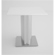 Plain White Marble Top End Table