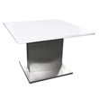 Plain White Marble Top End Table