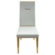 Dining Chair with Brushed Gold Base Set of 4