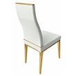 Dining Chair with Brushed Gold Base Set of 4