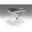 Black Polyurethane Chair with Gold Base