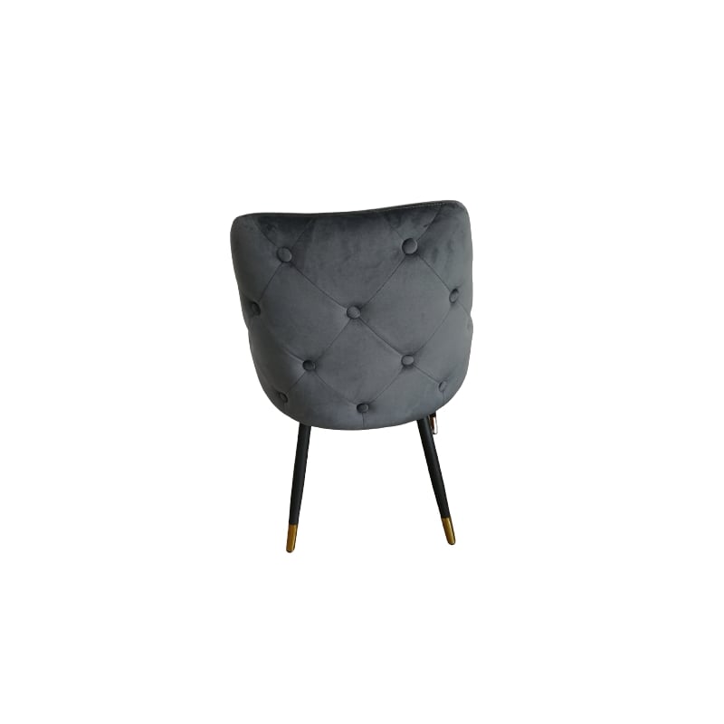 Set of 2 Button Tufted Upholstered Dining Chairs