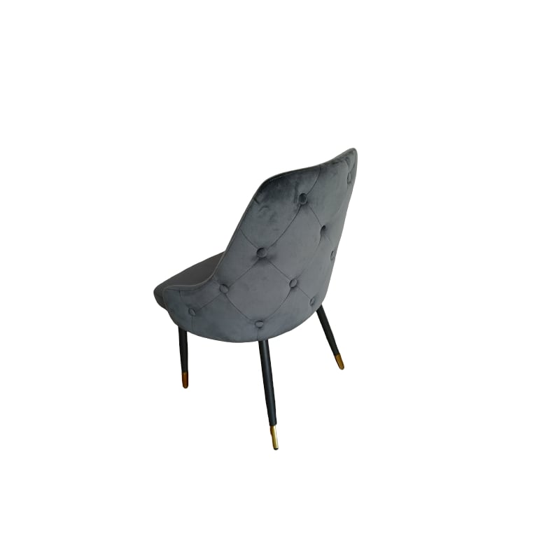 Set of 2 Button Tufted Upholstered Dining Chairs