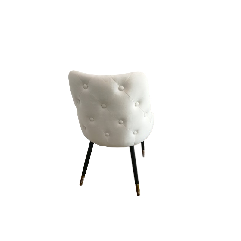 Set of 2 Button Tufted Upholstered Dining Chairs