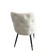 Set of 2 Button Tufted Upholstered Dining Chairs