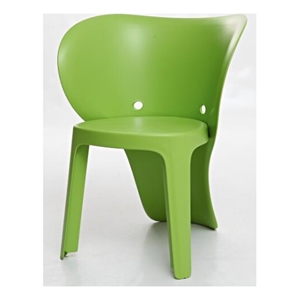 Elephant Polypropylene Kids Chair Set of 4 Green